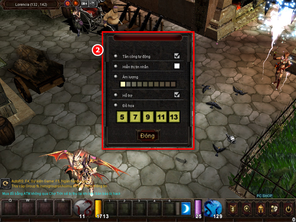 Chức năng chính của Game MU Hủy Diệt